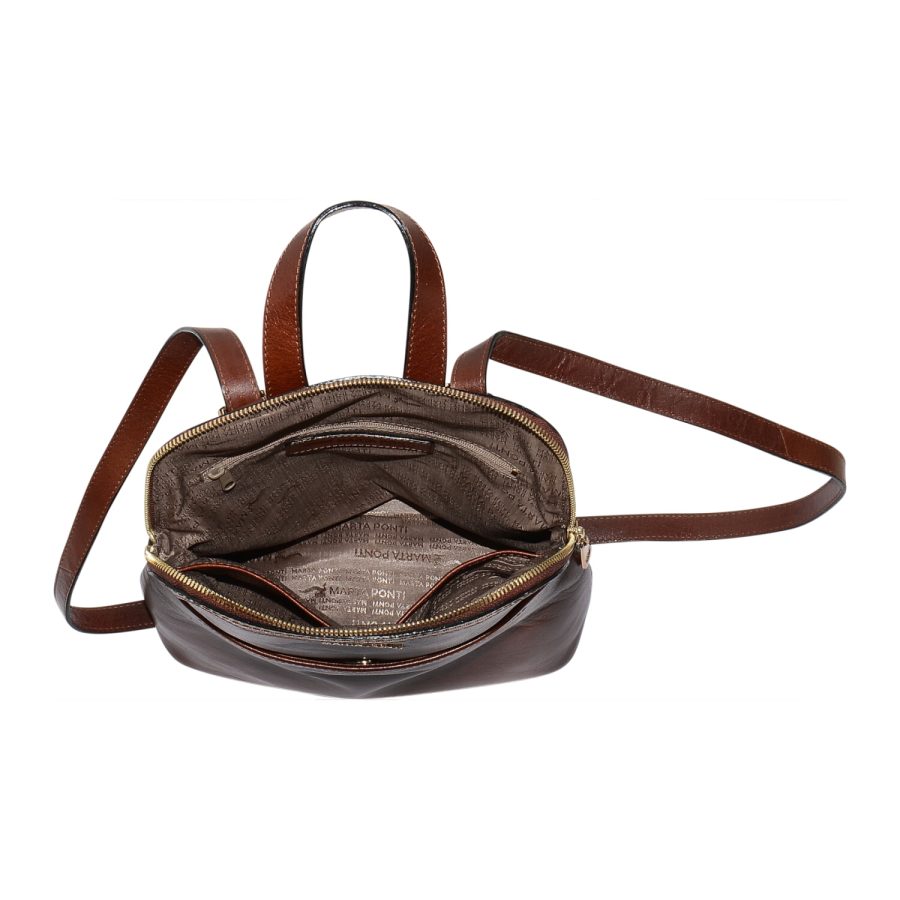 NWT Brown Leather Backpack Marta Ponti Portugal Marta Ponti Arizona Slim Backpack Brown | Shop Online main image 2